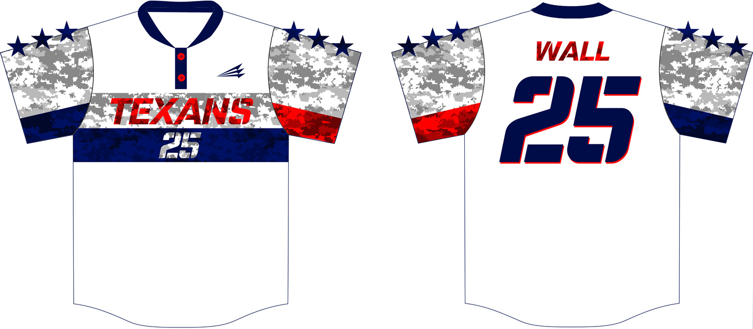 DC Texans Custom HexaFlex Baseball Jersey #J1
