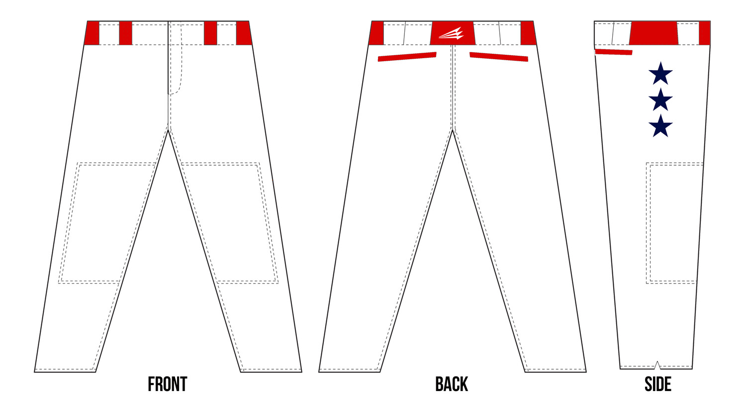DC Texans Custom Elite Long Baseball Pants #BP1B