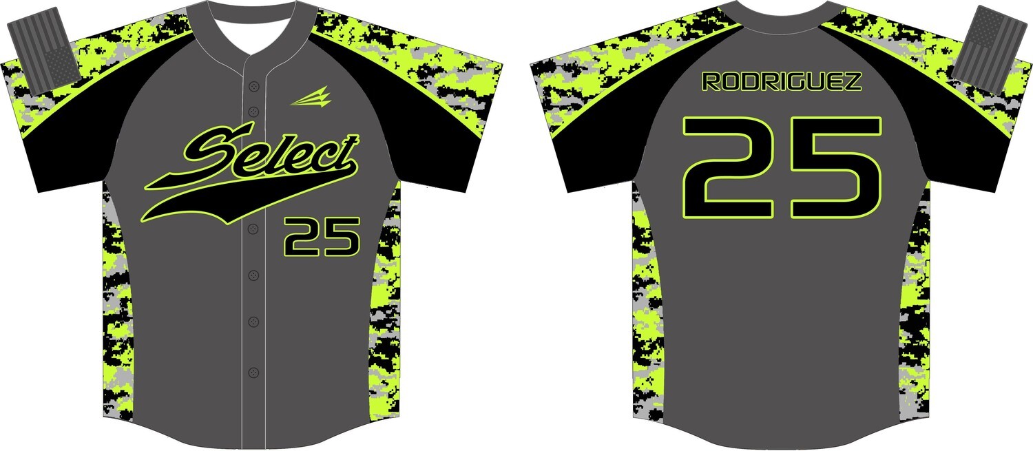 Flagler Select Custom Baseball Jersey Design #2B