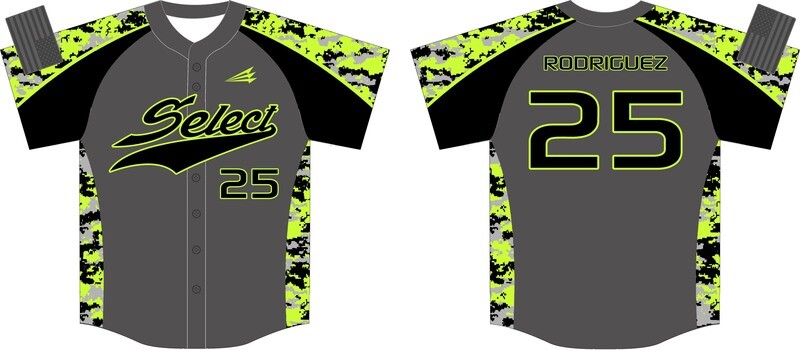 Flagler Select Custom Baseball Jersey Design #2B
