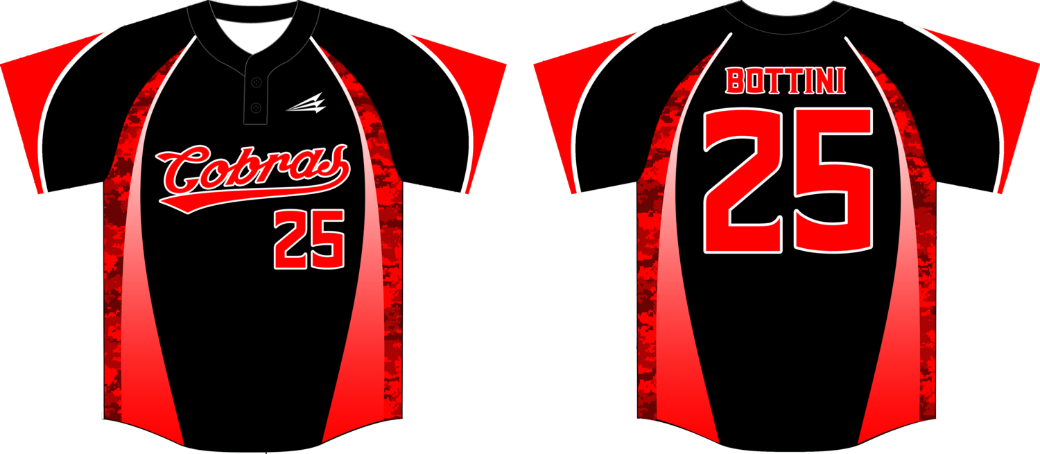 Cobras (Bottini) Custom Baseball Jersey Design #2