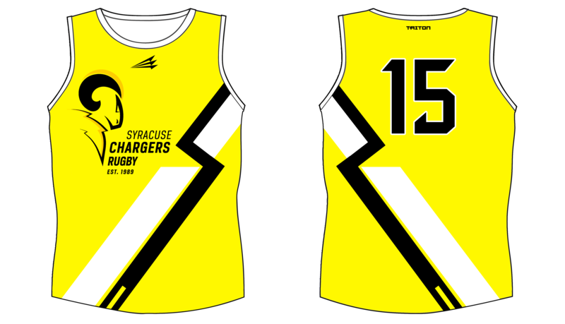 Syracuse Chargers Custom NanoDri Rugby Singlet #SN4