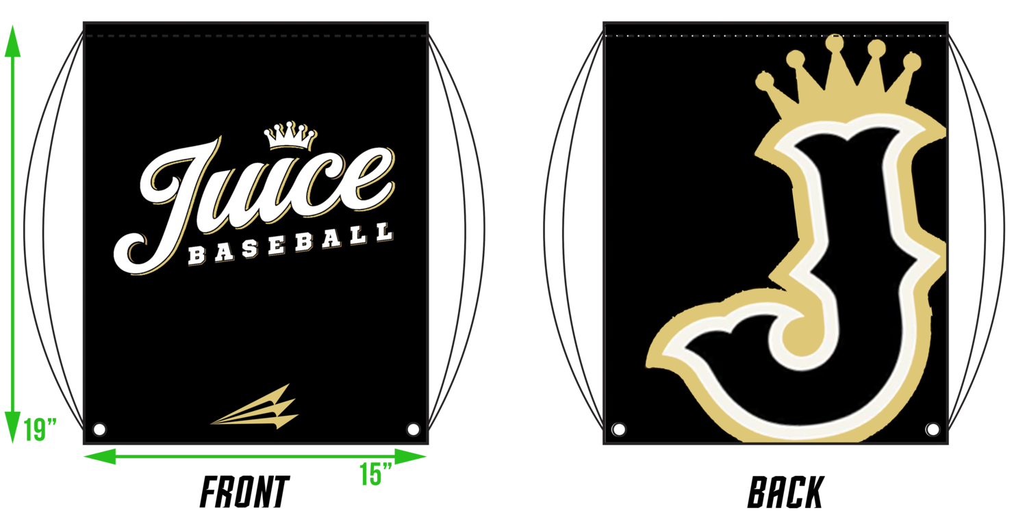 Juice Baseball Custom Drawstring Bag #DB1