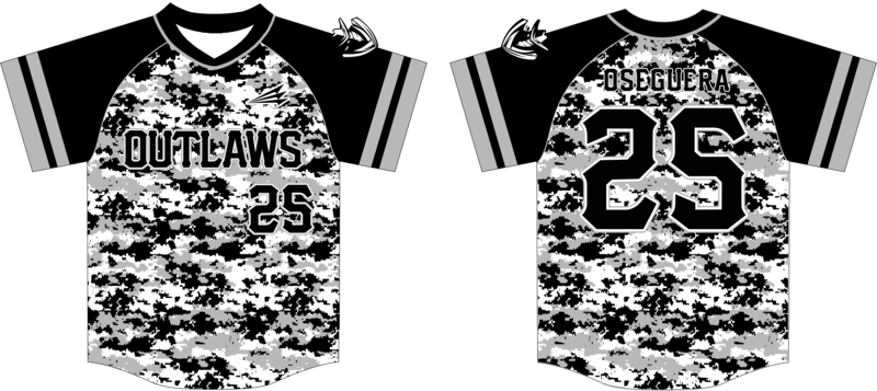 East Bay Outlaws Custom Nanodri Baseball Jersey #J3