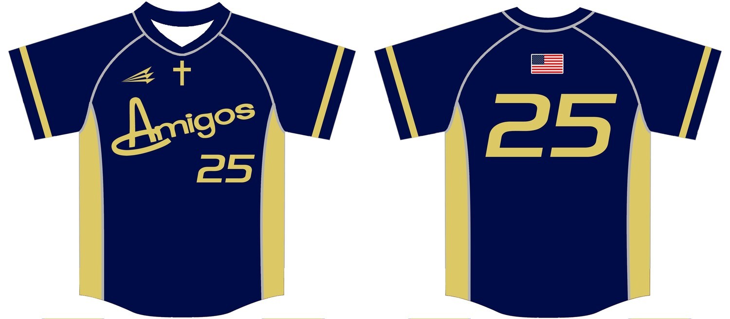 Warrior (Amigos) Custom Baseball Jersey Design #2