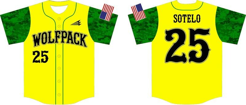 Wolfpack Baseball (Sotelo) Custom Baseball Jersey Design #1C