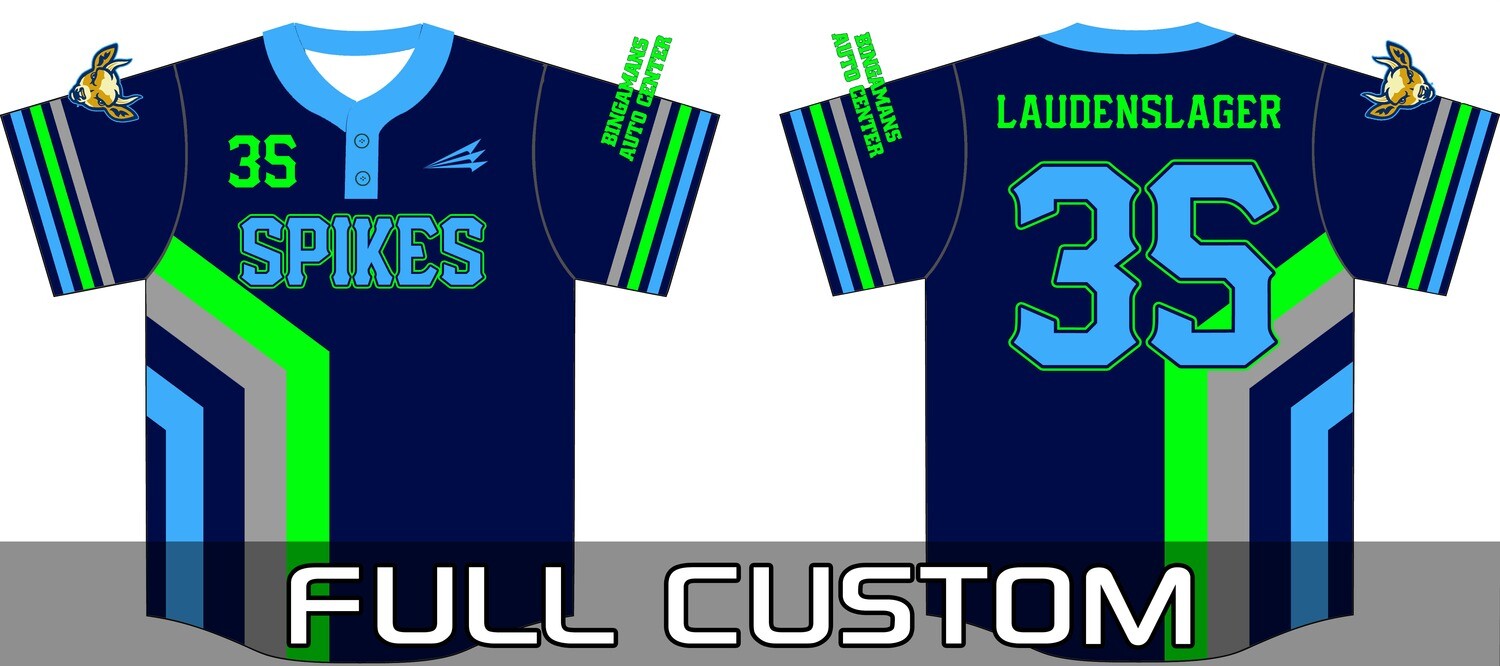 Tower City Spikes Baseball Throwback Jersey