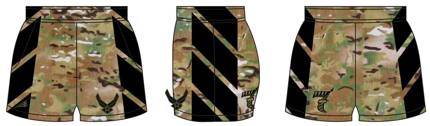 Air Force Rugby Multicam Shorts #RS2