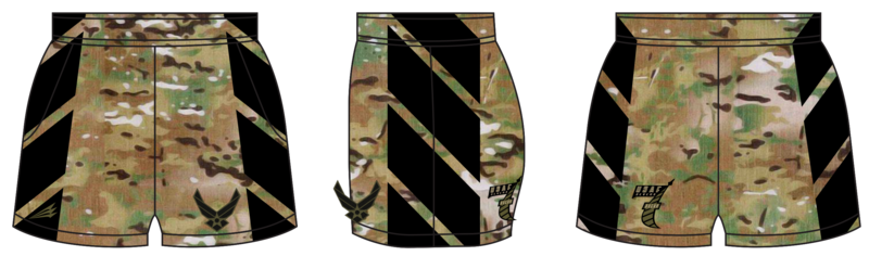 Air Force Rugby Multicam Shorts #RS2