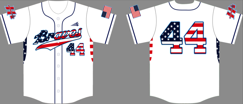 Hobgood Braves Custom HexaFlex Baseball Jersey #J10C