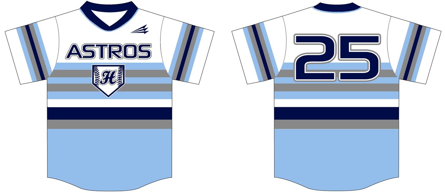 Hustisford Astros  Custom Baseball Jersey Design #3