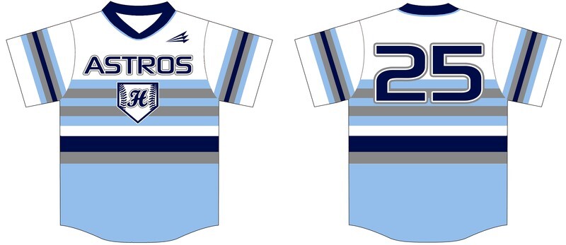 Hustisford Astros  Custom Baseball Jersey Design #3