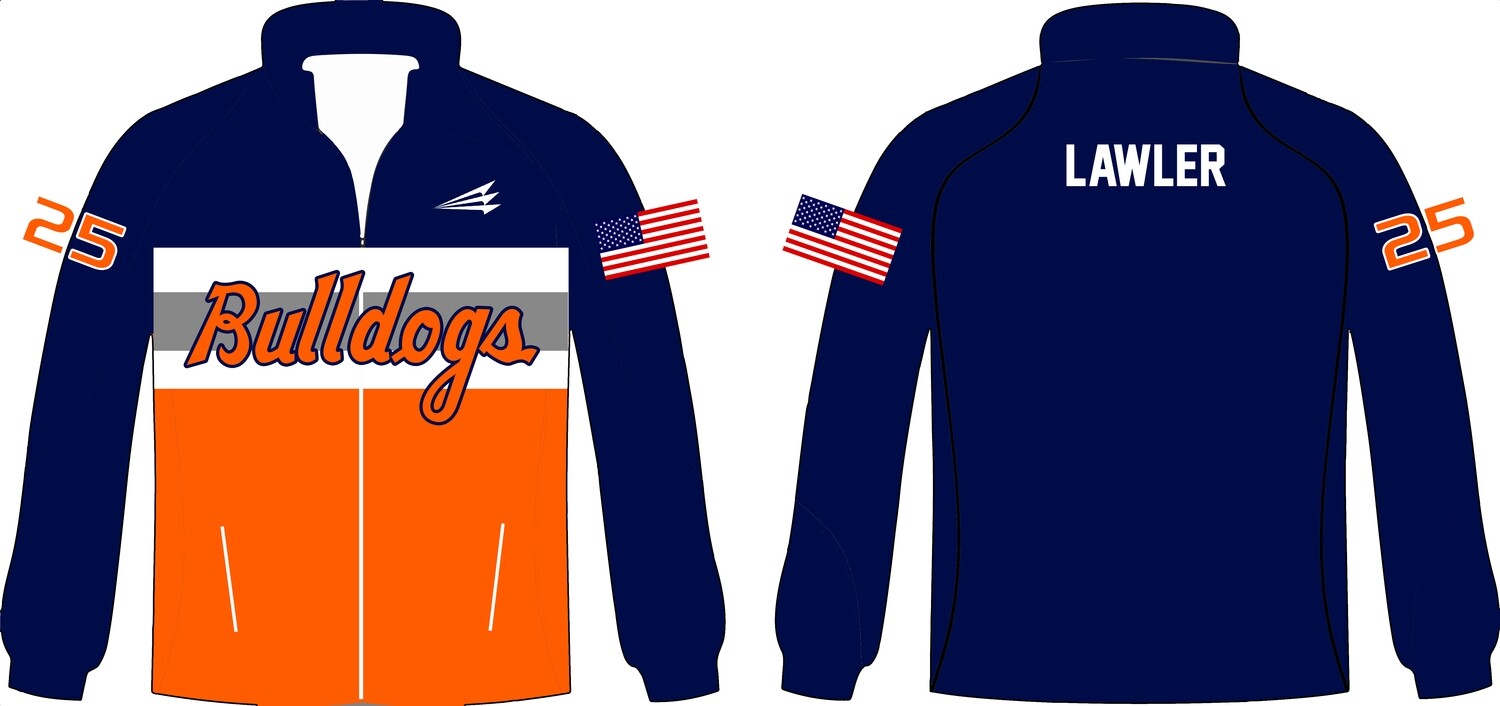 Berean Christian Bulldogs Custom Baseball Track Jacket 1