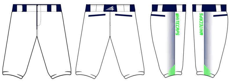 Whitecaps (Lofgren) Custom Baseball Pants Design #1C