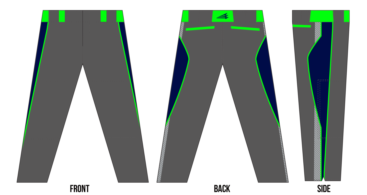Whitecaps (Lofgren) Custom Baseball Pants Design #3D