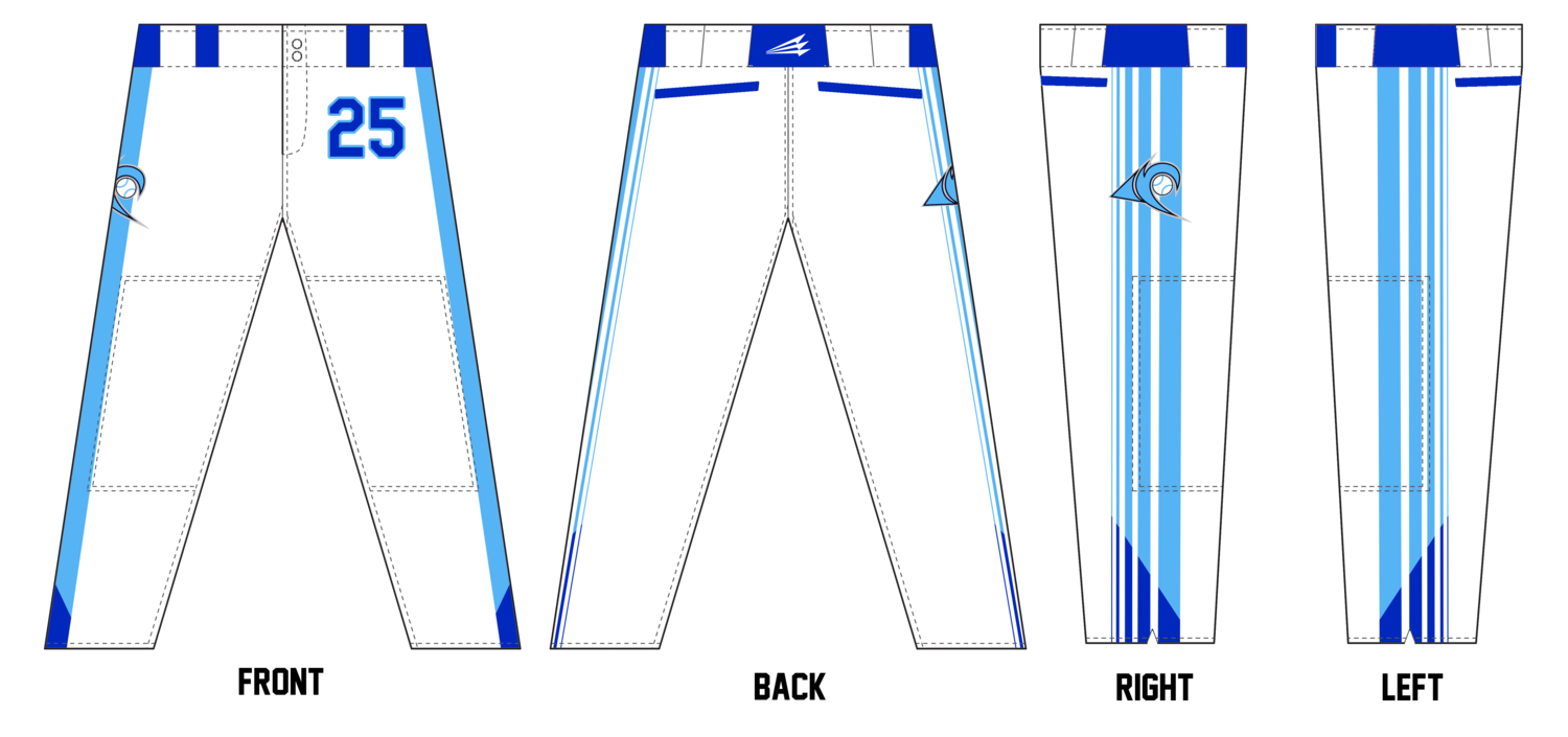 Middltetown Surge Custom Stacheman Elite Long Baseball Pants #BP2d