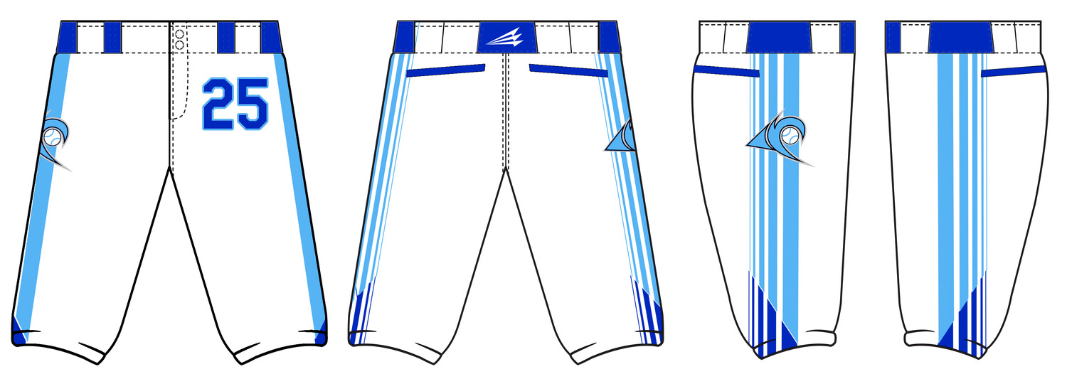Middltetown Surge Custom Stacheman Elite Knicker Baseball Pants #BP2e