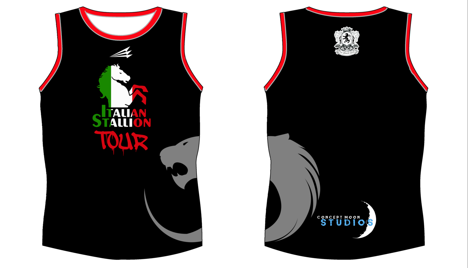 Black Lion Custom Rugby Singlet #SN4