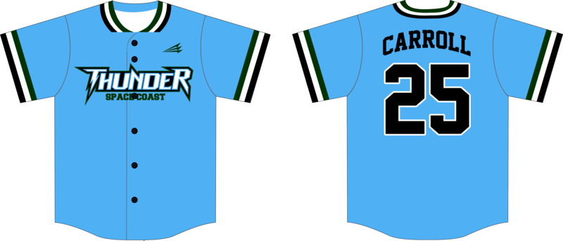 Space Coast Thunder, Inc Custom HexaFlex Baseball Jersey #J1B