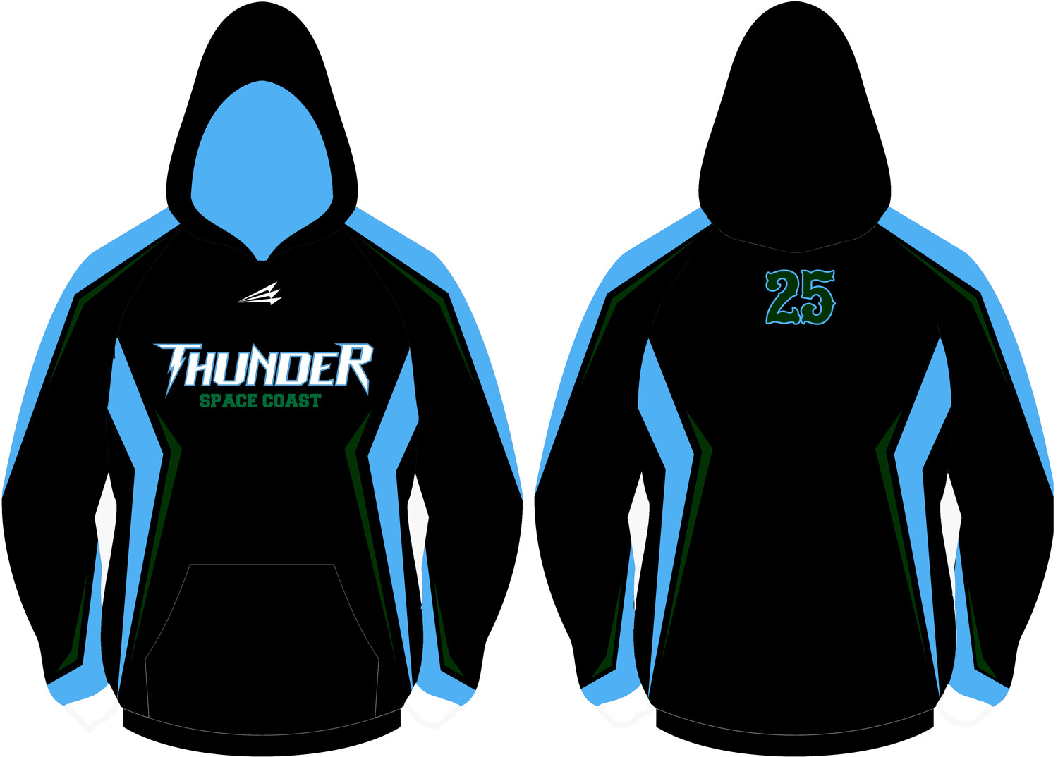 Space Coast Thunder, Inc Custom Vulcan Hoodie #VH1