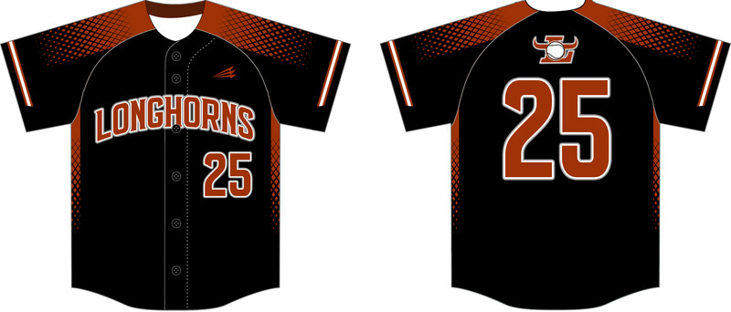 Longhorns (Esparza) Custom Hexaflex Baseball Jersey #J2B