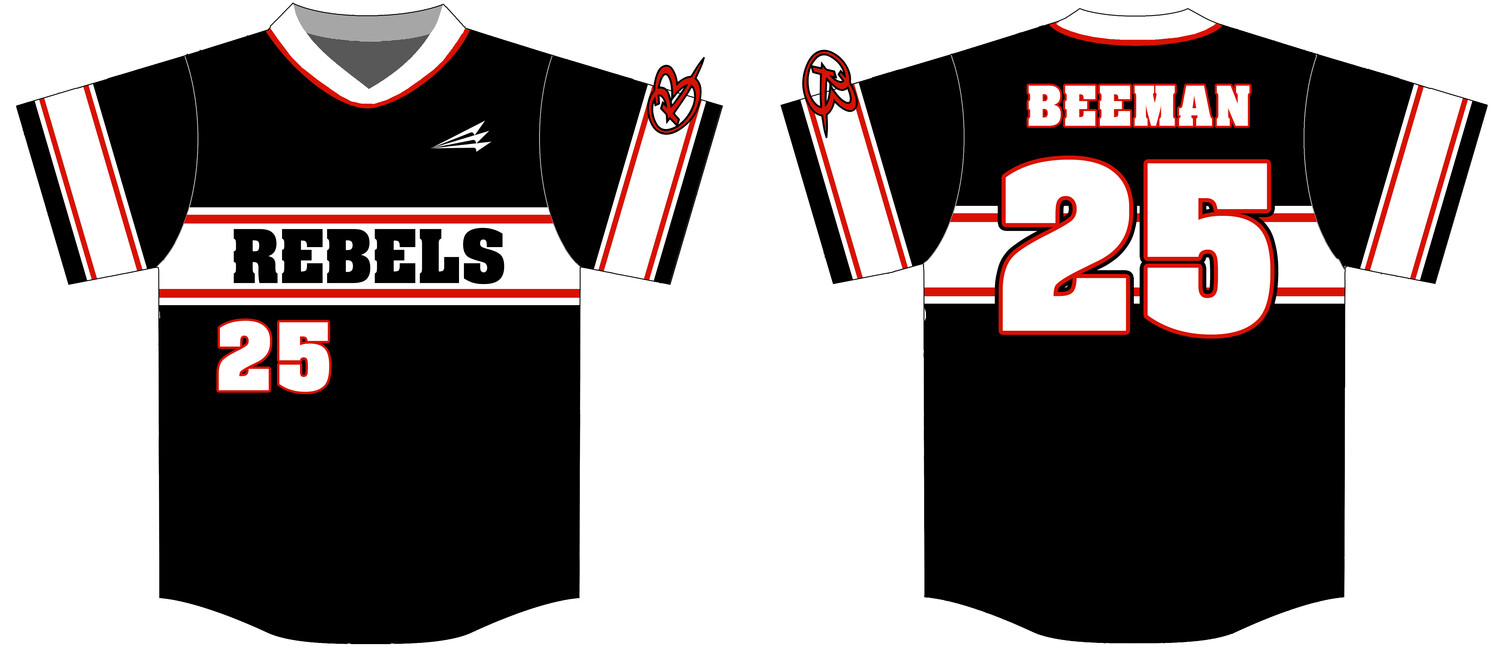Rebels Baseball (Beeman) Custom Hexaflex Baseball Jersey #J2C