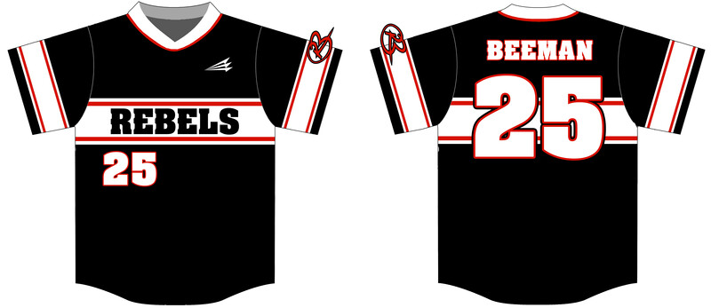 Rebels Baseball (Beeman) Custom Hexaflex Baseball Jersey #J2C