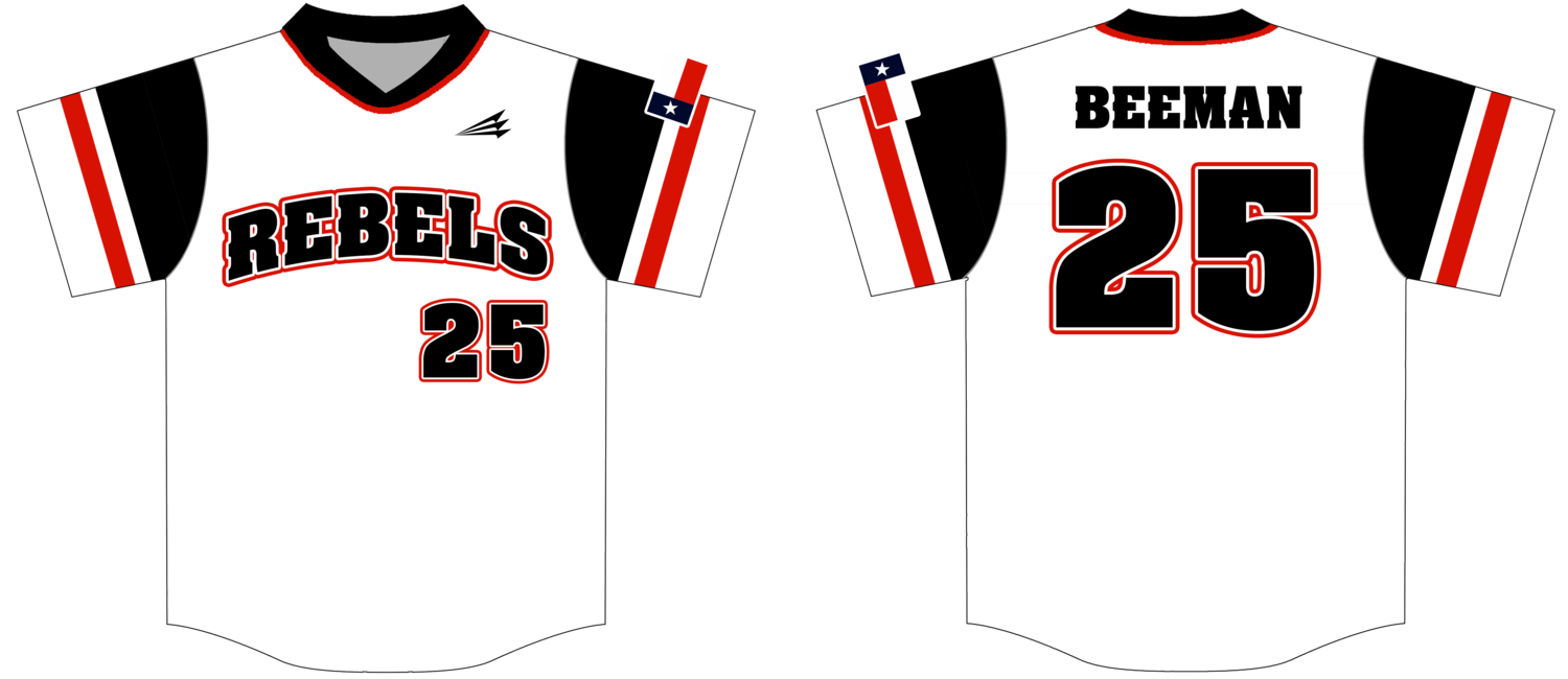 Rebels Baseball (Beeman) Custom Hexaflex Baseball Jersey #J6B