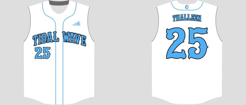 Tidal Wave HexaFlex Baseball Jersey Design #J1B