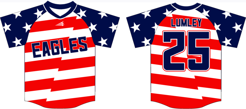 Eagles Softball (Lumley) Custom HexaFlex Baseball Jersey #J1