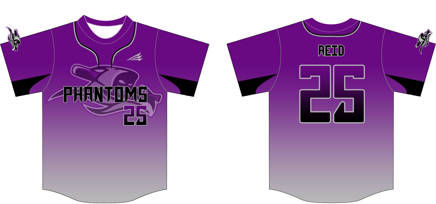 Carolina Phantoms Custom Hexaflex Baseball Jersey #J1B