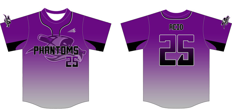 Carolina Phantoms Custom Hexaflex Baseball Jersey #J1B