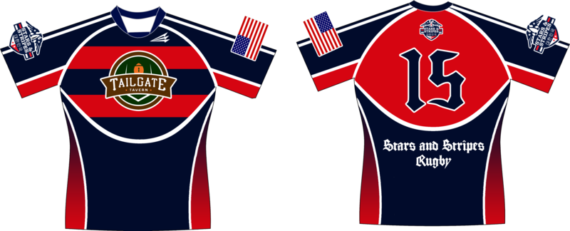 Stars &amp; Stripes (OSAN) Custom Classic Rugby Jersey #J4c