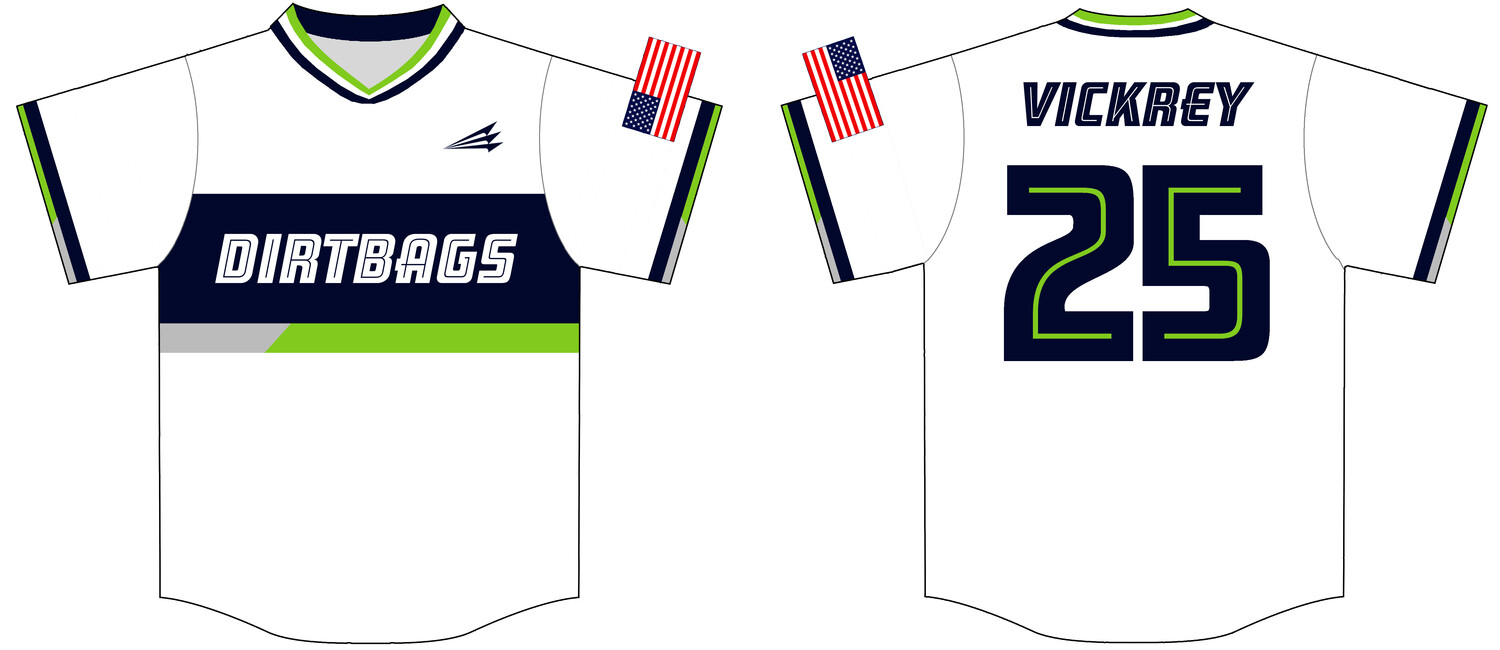 Dirtbags (Vickrey) Custom NanoDri Baseball Jersey #J1