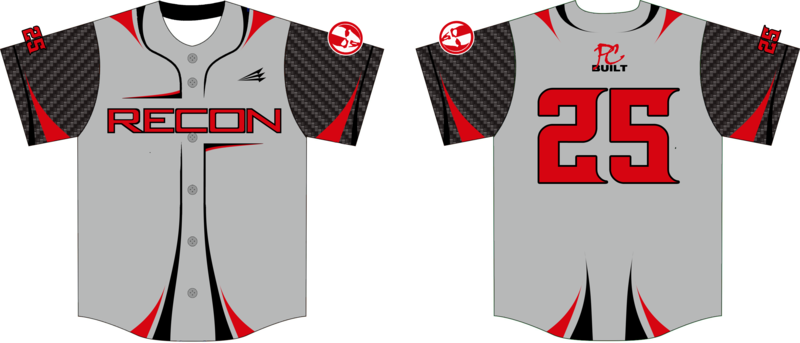Recon Baseball Custom NanoDri Baseball Jersey #J4d