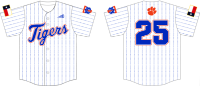 Austin United Tigers Custom HexaFlex Baseball Jersey #J6d