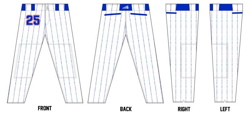 Austin United Tigers Custom Stacheman Elite Long Baseball Pants #BP6c