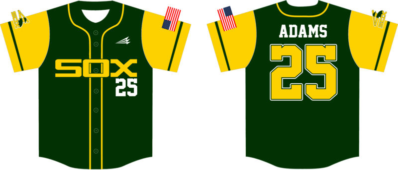 Gold Sox Custom Nanodri Baseball Game Jersey #J2B