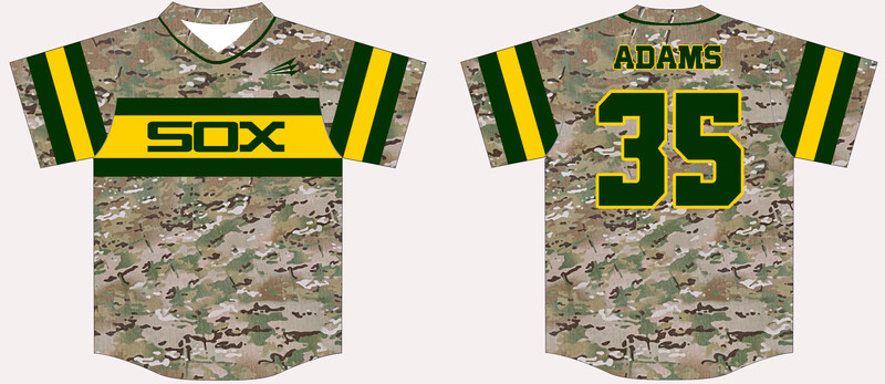 Gold Sox Custom Hexaflex Baseball Game Jersey #J3D