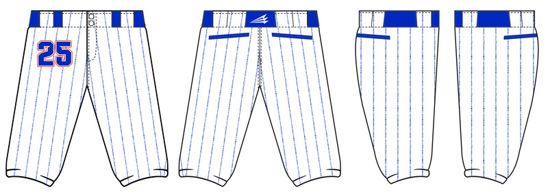 Austin United Tigers Custom Stacheman Elite Knicker Baseball Pants #BP6d