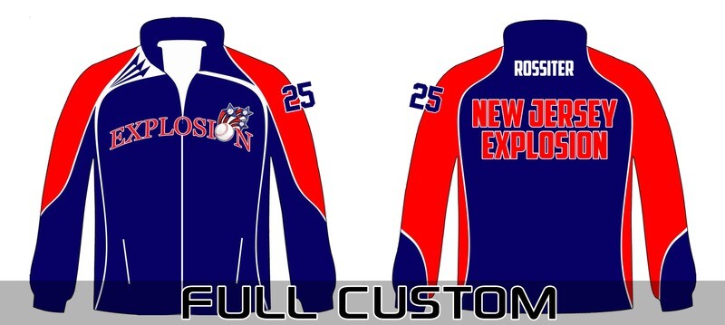 New Jersey Explosion Baseball Crusader Sublimated Jacket