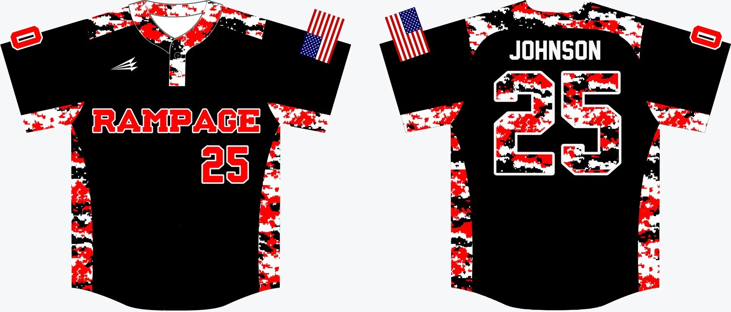 Ohio Rampage Custom Baseball Jersey #3A