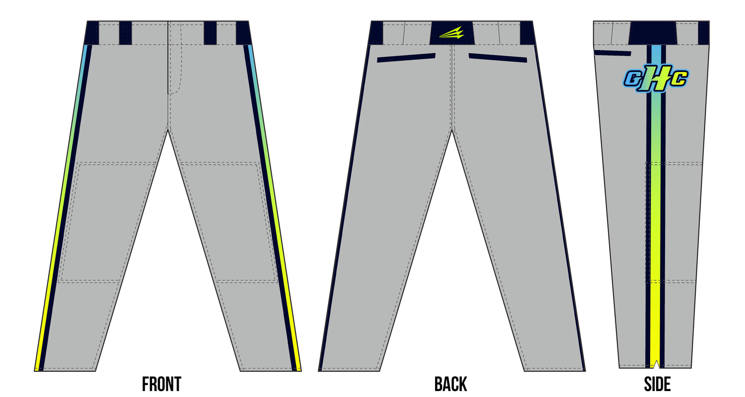 Gulf Coast Hurricanes Stacheman Elite Custom Long Baseball Pants #BP3