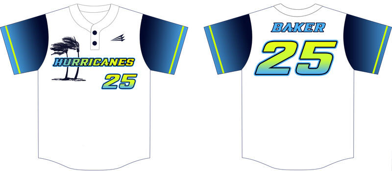 Gulf Coast Hurricanes Custom Hexaflex Baseball Jersey #J2H