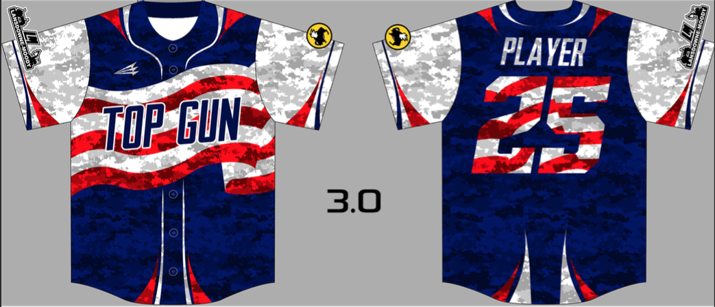 Top Gun Custom Baseball Jersey #4
