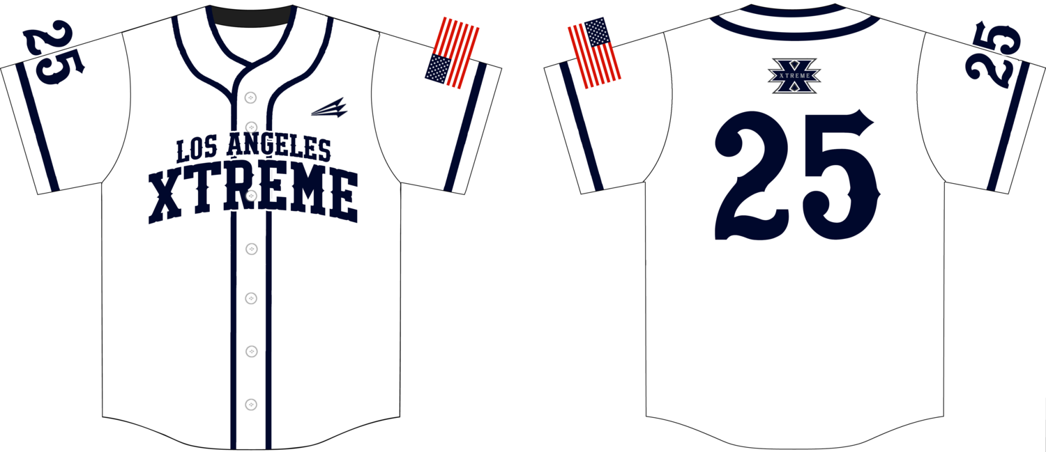 Los Angeles Xtreme Custom Hexaflex Baseball Jersey #J4E - Special Tournament Jersey (Optional)