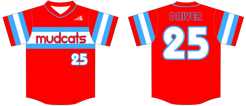 Oklahoma Mudcats (Reed) Baseball Custom Jersey Design #1