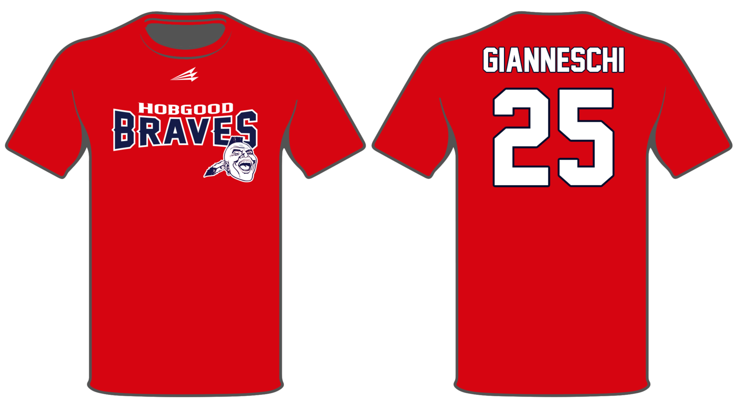 Hobgood Braves Custom Baseball HyperTee #HT1