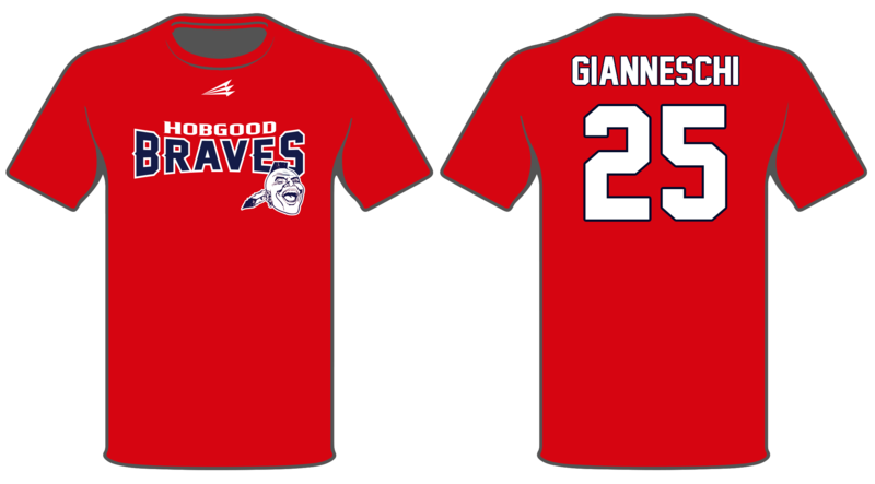 Hobgood Braves Custom Baseball HyperTee #HT1
