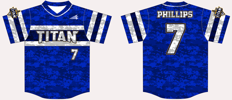 Titans (Phillips) Custom HexaFlex Baseball Jersey #J1D